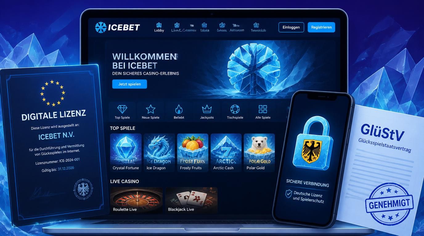 Ein Bild zeigt die rechtliche Lizenzierung und Zuständigkeit eines Casinos in Deutschland